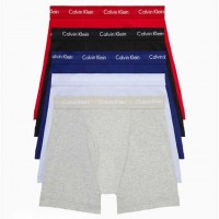 Чоловічий Нижня Білизна (Cotton Classic 5-Pack Boxer Brief) 61880-02 Червоний/Чорний/Військово-Морський/Синій/Сірий