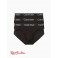 Мужское Нижнее белье (Modern Structure Cotton 3-Pack Hip Brief) 61800-02 Черный