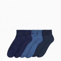 Чоловічий Шкарпетки (Logo Quarter 6-Pack Socks) 65860-02 Синій