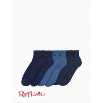 Чоловічий Шкарпетки (Logo Quarter 6-Pack Socks) 65860-02 Синій