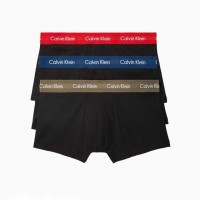 Мужские Трусы (Cotton Stretch 3-Pack Low Rise Trunk) 65760-02 Berry/Aspen/Синий