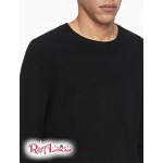 Мужской Свитер CALVIN KLEIN (Merino Wool Crewneck Sweater) 62550-02 Черный Beauty