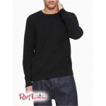 Мужской Свитер CALVIN KLEIN (Merino Wool Crewneck Sweater) 62550-02 Черный Beauty