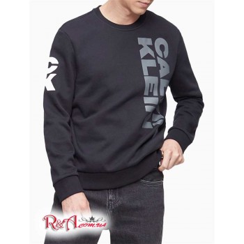 Мужской Свитшот (CK NYC Triple Logo Crewneck Sweatshirt) 62610-02 Черный Beauty