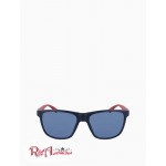 Мужские Солнцезащитные Очки CALVIN KLEIN (Colorblock Rectangle Sunglasses) 63120-02 Matte Военно-Морской