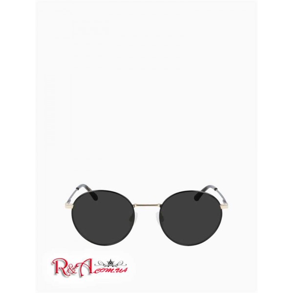 Чоловічі Сонцезахисні Окуляри CALVIN KLEIN (Minimal Metal Frame Round Sunglasses) 63151-02 Matte Чорний/Золотий