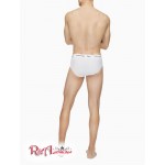 Мужское Нижнее белье CALVIN KLEIN (Cotton Stretch 3-Pack Hip Brief) 61831-02 Белый