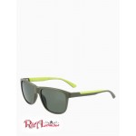 Мужские Солнцезащитные Очки CALVIN KLEIN (Colorblock Rectangle Sunglasses) 63121-02 Matte Темный Оливковый