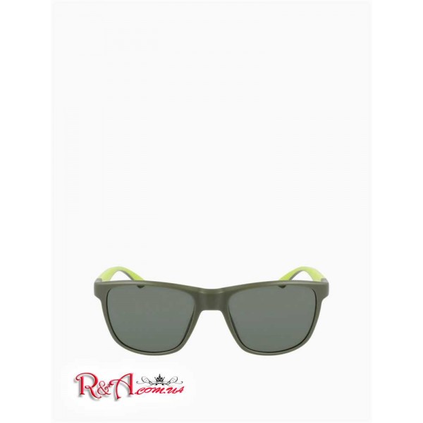 Мужские Солнцезащитные Очки CALVIN KLEIN (Colorblock Rectangle Sunglasses) 63121-02 Matte Темный Оливковый