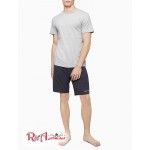 Мужская Футболка CALVIN KLEIN (Cotton Classic Slim Fit 5-Pack Crewneck T-Shirt) 46422-02 Серый/Белый