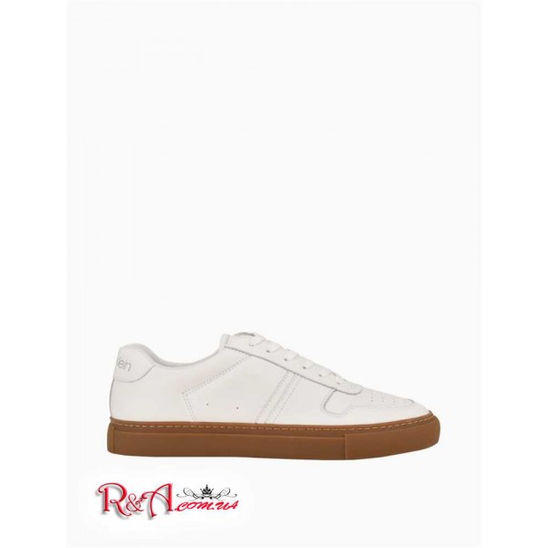 Мужские Сникерсы CALVIN KLEIN (Ailan Tumbled Leather Sneaker) 61712-02 Белый Мульти