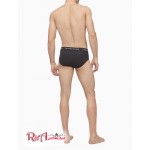 Мужское Нижнее белье CALVIN KLEIN (Cotton Stretch 3-Pack Hip Brief) 61832-02 Черный/ Синий Мульти