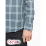 Чоловіча Сорочка CALVIN KLEIN (Plaid Grid Button Down Shirt) 62562-02 Темний Slate