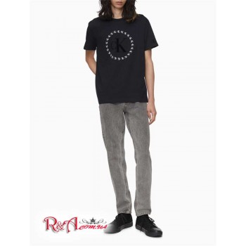 Мужская Футболка (Circle Monogram Logo T-Shirt) 65742-02 Черный