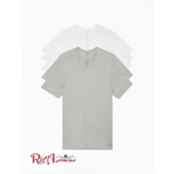 Мужская Футболка (Cotton Classic Slim Fit 5-Pack Crewneck T-Shirt) 46422-02 Серый/Белый