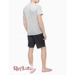 Мужская Футболка CALVIN KLEIN (Cotton Classic Slim Fit 5-Pack Crewneck T-Shirt) 46422-02 Серый/Белый