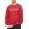 Мужской Свитшот (Windowpane Crewneck Sleep Sweatshirt) 61792-02 Windowpane Printed Rustic Красный
