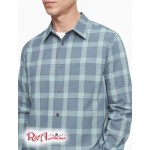 Мужская Рубашка CALVIN KLEIN (Plaid Grid Button Down Shirt) 62562-02 Темный Slate