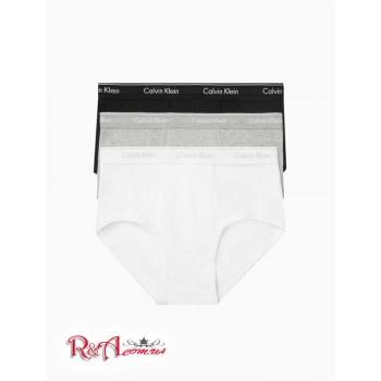 Мужское Нижнее белье (Big + Tall Cotton Classic 3-Pack Brief) 61873-02 Черный/ Серый/ Белый