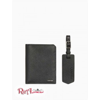 Чоловічий Чемодан (Saffiano Leather Logo Wallet + Luggage Tag) 47383-02 Чорний