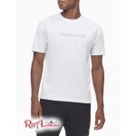 Мужская Футболка CALVIN KLEIN (Performance Recycled Polyester Logo T-Shirt) 62473-02 Яркий Белый