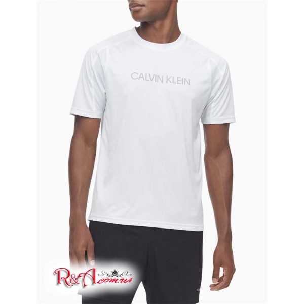 Мужская Футболка CALVIN KLEIN (Performance Recycled Polyester Logo T-Shirt) 62473-02 Яркий Белый