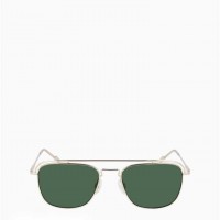 Мужские Солнцезащитные Очки (Rectangle Pilot Sunglasses) 63153-02 Золотой/ Изумрудный