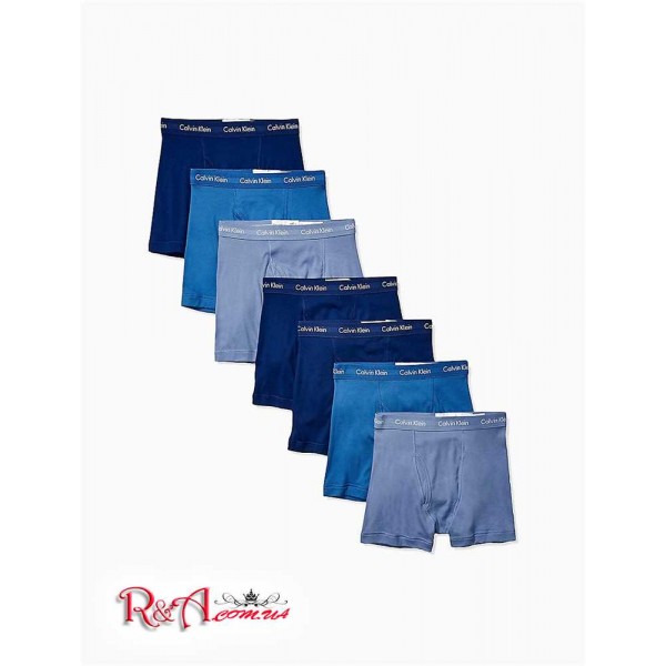 Мужское Нижнее белье CALVIN KLEIN (Cotton Classic Fit 7-Pack Boxer Brief) 52783-02 Синий Мульти