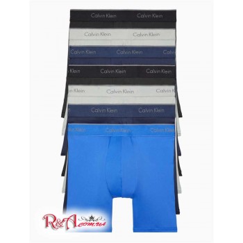 Мужское Нижнее белье (Micro Stretch 7-Pack Boxer Brief) 61803-02 Синий/ Серый/ Черный