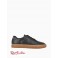 Чоловічі Снікерси (Ailan Tumbled Leather Sneaker) 61713-02 Чорний