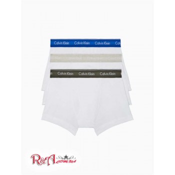 Мужские Трусы (Cotton Classic Fit 3-Pack Trunk) 61853-02 Белый/Royalty/Армия Зеленый/Heather