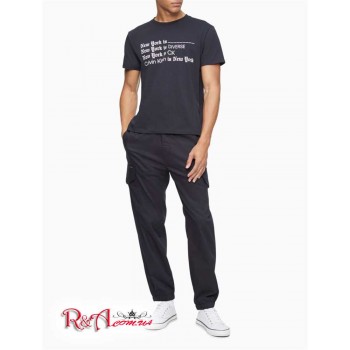 Мужская Футболка (CK NY Logo Crewneck T-Shirt) 61683-02 Черный