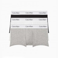 Чоловічі Труси (Modern Cotton Stretch 3 Pack Low Rise Trunk) 65763-02 Сірий Heather Чорний Білий
