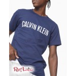 Мужская Футболка CALVIN KLEIN (Intense Power Crewneck T-Shirt) 61784-02 Синий Shadow/Белый