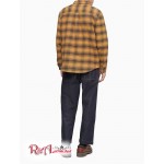 Мужская Рубашка CALVIN KLEIN (Heavy Flannel Plaid Pocket Shirt) 62564-02 Otter