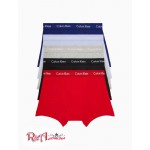 Мужские Трусы CALVIN KLEIN (Cotton Classic Fit 5-Pack Trunk) 61874-02 Красный/Черный/Серый/Синий