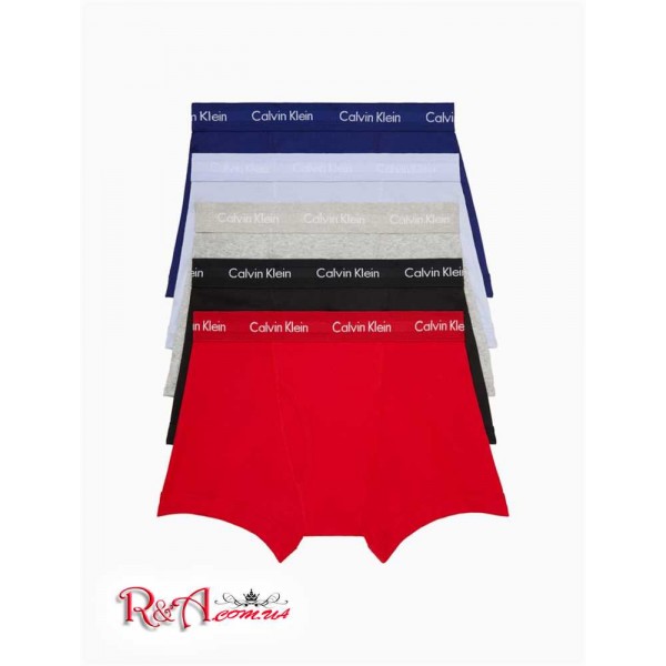 Мужские Трусы CALVIN KLEIN (Cotton Classic Fit 5-Pack Trunk) 61874-02 Красный/Черный/Серый/Синий