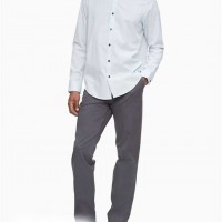 Чоловіча Сукня (Check Grid Button-Down Dress Shirt) 63165-02 Forever Синій