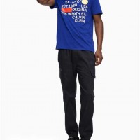 Мужская Футболка (205 CK Logo Crewneck T-Shirt) 62585-02 Кремовый Золотой