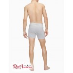 Мужское Нижнее белье CALVIN KLEIN (Cotton Classic Fit 3-Pack Boxer Brief) 46415-02 Серый Heather Белый Черный