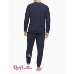 Мужской Свитшот CALVIN KLEIN (CK One Plush Sleep Sweatshirt) 61775-02 Синий Shadow