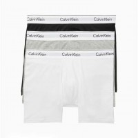 Мужское Нижнее белье (Modern Cotton Stretch 3 Pack Boxer Brief) 65765-02 Серый Heather Черный Белый