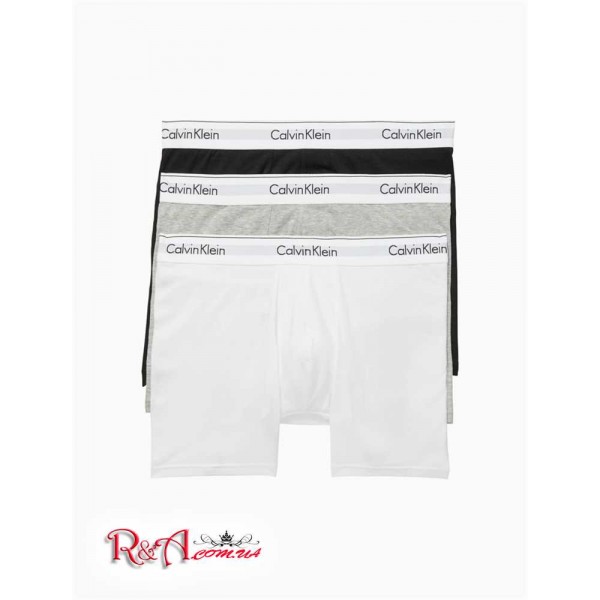 Мужское Нижнее белье CALVIN KLEIN (Modern Cotton Stretch 3 Pack Boxer Brief) 65765-02 Серый Heather Черный Белый Мужское Нижнее белье CALVIN KLEIN (Modern Cotton Stretch 3 Pack Boxer Brief) 65765-02 Серый Heather Черный Белый