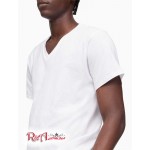 Мужская Футболка CALVIN KLEIN (Cotton Classics 5-Pack V-Neck T-Shirt) 61885-02 Белый