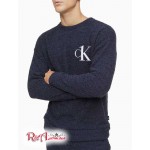 Мужской Свитшот CALVIN KLEIN (CK One Plush Sleep Sweatshirt) 61775-02 Синий Shadow