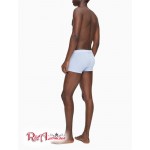 Мужские Трусы CALVIN KLEIN (Cotton Stretch 3-Pack Low Rise Trunk) 61825-02 Tomato/Soft Grape/Prepster Синий