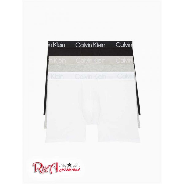 Мужское Нижнее белье CALVIN KLEIN (Modern Structure Cotton 3-Pack Boxer Brief) 61795-02 Белый/Серый Heather/Черный Мужское Нижнее белье CALVIN KLEIN (Modern Structure Cotton 3-Pack Boxer Brief) 61795-02 Белый/Серый Heather/Черный