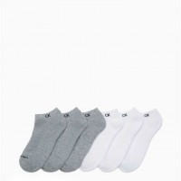 Чоловічий Шкарпетки (Cushion 6 Pack No Show Socks) 62255-02 Сірий Heather/Білий Чоловічий Шкарпетки (Cushion 6 Pack No Show Socks) 62255-02 Сірий Heather/Білий