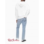 Мужское Худи CALVIN KLEIN (Relaxed Fit Logo French Terry Hoodie) 62626-02 Блестящий Белый