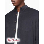 Мужская Рубашка CALVIN KLEIN (Corduroy Patch Pocket Button Down Shirt) 62566-02 Черный Beauty